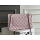 Chanel Classic Flap bag Small 25 Light Pink with champagne gold hardware, Caviar leather, Hass Factory leather, seamless.