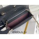 Chanel WOC Black with Gold Hardware Caviar Leather Hass Factory leather Red Interior 19x12x3.5cm