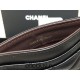 Chanel Classic Card Holder Black with Gold Hardware Lamb Leather Hass Factory leather Red Interior 11x7x1cm