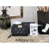 Chanel Leboy Key Pouch Black with Gold Hardware Lamb Leather Hass Factory leather Small Card Holder Coin Purse 11cm