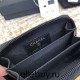 Chanel Leboy Key Pouch Black with Gold Hardware Lamb Leather Hass Factory leather Small Card Holder Coin Purse 11cm