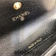 Chanel Leboy Key Pouch Black with Gold Hardware Caviar Leather Hass Factory leather Small Card Holder Coin Purse 11cm