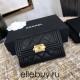 Chanel Leboy Key Pouch with Flap Black with Gold Hardware Lamb Leather Hass Factory leather Small Card Holder Coin Purse 11cm