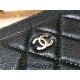 Chanel Long Wallet Black with Silver Hardware Caviar Leather Hass Factory leather 20x10cm