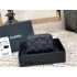 Chanel Classic Card Holder Black with Silver Hardware Caviar Leather Hass Factory leather 11cm