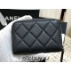 Chanel Classic Card Holder Black with Gold Hardware Lamb Leather Hass Factory leather 11cm