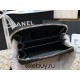 Chanel Classic Card Holder Black with Gold Hardware Lamb Leather Hass Factory leather 11cm