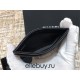 Chanel Leboy Card Holder Black with Silver Hardware Caviar Leather Hass Factory leather 11x8cm