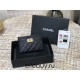 Chanel Leboy Card Holder Black with Gold Hardware Caviar Leather Hass Factory leather 11x8cm