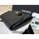 Chanel Classic Flap Wallet Black with Silver Hardware Caviar Leather Hass Factory leather 11x9cm