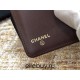 Chanel Long Wallet Folded Black with Gold Hardware Caviar Leather Hass Factory leather 19cm