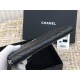 Chanel Long Wallet Folded Black with Silver Hardware Lamb Leather Hass Factory leather 19cm