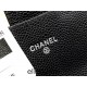 Chanel Classic Wallet Long Black with Silver Hardware Caviar Leather Hass Factory leather 19cm