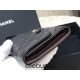 Chanel Classic Wallet Long Black with Gold Hardware Lamb Leather Hass Factory leather 18cm