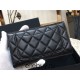 Chanel Classic Wallet Long Black with Silver Hardware Lamb Leather Hass Factory leather 18cm