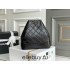 Chanel Gabrielle 2021 Backpack Black with Silver Hardware Lamb Leather Hass Factory leather 23x23x11cm