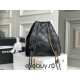 Chanel Gabrielle 2021 Backpack Black with Silver Hardware Lamb Leather Hass Factory leather 23x23x11cm