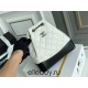 Chanel Gabrielle 2021 Backpack White with Silver Hardware Lamb Leather Hass Factory leather 23x23x11cm