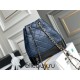 Chanel Gabrielle 2021 Backpack Blue with Silver Hardware Lamb Leather Hass Factory leather 23x23x11cm