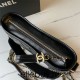 Chanel Gabrielle Hobo Black with Gold Hardware New Alphabet Shoulder Strap Lamb Leather Hass Factory leather 25cm