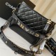 Chanel Gabrielle Hobo Black with Gold Hardware New Alphabet Shoulder Strap Lamb Leather Hass Factory leather 28cm