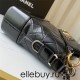 Chanel Gabrielle Hobo Black with Gold Hardware New Alphabet Shoulder Strap Lamb Leather Hass Factory leather 28cm