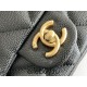 Chanel Classic Flap bag Heart Shaped Black with Gold Hardware Medium Size 20 Caviar Leather Hass Factory leather 20cm