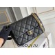 Chanel Classic Flap bag Heart Shaped Black with Gold Hardware Large Size 24 Caviar Leather Hass Factory leather 24cm