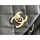 Chanel 23C Duma Backpack Black Champagne Gold Hardware Small Size Calfskin Leather Hass Factory leather 19x18x12cm