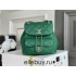 Chanel 22A Duma Backpack Green Champagne Gold Hardware Small Size Lambskin Leather Hass Factory leather 18x18x12cm