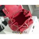 Chanel 2022cc Small Backpack Red Champagne Gold Hardware Calfskin Leather Hass Factory leather 18x18x12cm