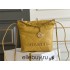 Chanel 23A Chanel 22 Mini Mango Yellow Gold Hardware Calfskin Leather Hass Factory leather 19x20x6cm