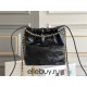 Chanel 23S Chanel 22 Mini Black Pearl Chain Gold Hardware Calfskin Leather Hass Factory leather 19x20x6cm