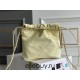 Chanel 23S Chanel 22 Mini Lemon Yellow Gold Hardware Calfskin Leather Hass Factory leather 19x20x6cm