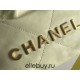 Chanel 23S Chanel 22 Mini Lemon Yellow Gold Hardware Calfskin Leather Hass Factory leather 19x20x6cm