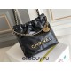 Chanel 23S Chanel 22 Mini Black Gold Hardware Calfskin Leather Hass Factory leather 19x20x6cm