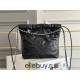 Chanel 23S Chanel 22 Mini Black Silver Hardware Calfskin Leather Hass Factory leather 19x20x6cm