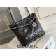 Chanel 23S Chanel 22 Mini Black Silver Hardware Calfskin Leather Hass Factory leather 19x20x6cm