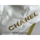 Chanel 23S Chanel 22 Mini White Gold Hardware Calfskin Leather Hass Factory leather 19x20x6cm