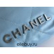 Chanel 23A Chanel 22 Mini Milky Blue Silver Hardware Calfskin Leather Hass Factory leather 19x20x6cm