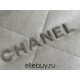 Chanel 22S Chanel 22 Small Double Shoulder Bag White Gold Hardware Calfskin Leather Hass Factory leather 51x40x9cm