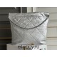 Chanel 23P Chanel 22 Bag Silver Hardware Small Size 37 Silver Hardware Calfskin Leather Hass Factory leather 35x37x7cm