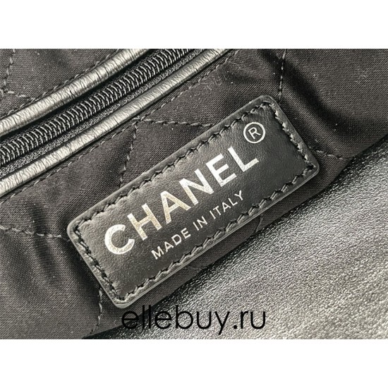 Chanel 23P Chanel 22 Bag Silver Hardware Small Size 37 Silver Hardware Calfskin Leather Hass Factory leather 35x37x7cm