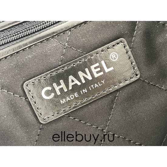 Chanel 23P Chanel 22 Bag Silver Hardware Medium Size 42 Silver Hardware Calfskin Leather Hass Factory leather 38x42x8cm