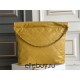 Chanel 23S Chanel 22 Bag Silver Hardware Small Size 37 Mango Yellow Calfskin Leather Hass Factory leather 35x37x7cm