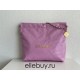 Chanel 22S Chanel 22 Bag Light Purple Small Size 37 Gold Hardware Calfskin Leather Hass Factory leather 35x37x7cm