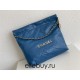 Chanel 22S Chanel 22 Bag Light Blue Small Size 37 Gold Hardware Calfskin Leather Hass Factory leather 35x37x7cm