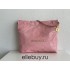 Chanel 22S Chanel 22 Bag Light Pink Small Size 37 Gold Hardware Calfskin Leather Hass Factory leather 35x37x7cm