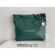 Chanel 22S Chanel 22 Bag Green Small Size 37 Gold Hardware Calfskin Leather Hass Factory leather 35x37x7cm