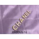 Chanel 22S Chanel 22 Bag Light Purple Small Size 37 Gold Hardware Calfskin Leather Hass Factory leather 35x37x7cm